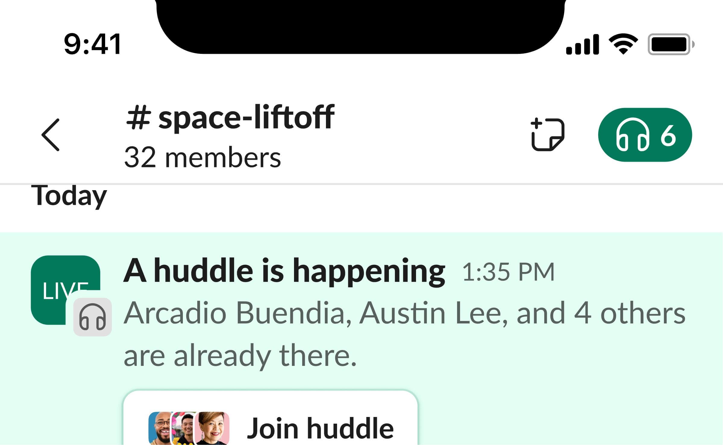 New automated Slack message on mobile