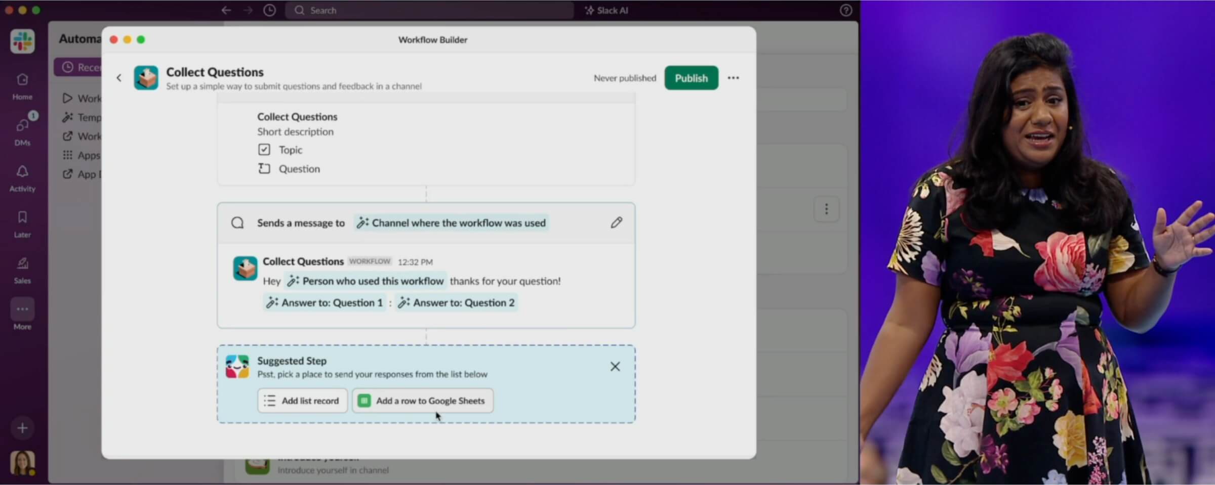 Dreamforce Slack automation keynote