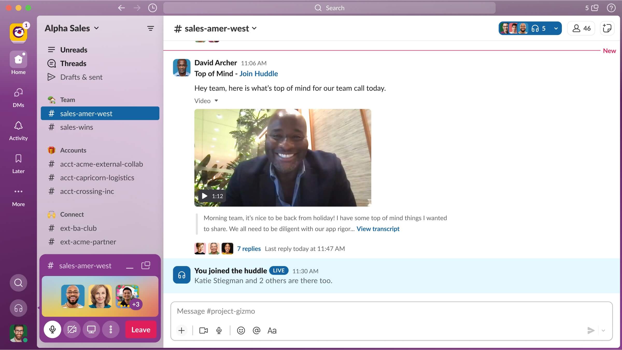 Slack IA comparison