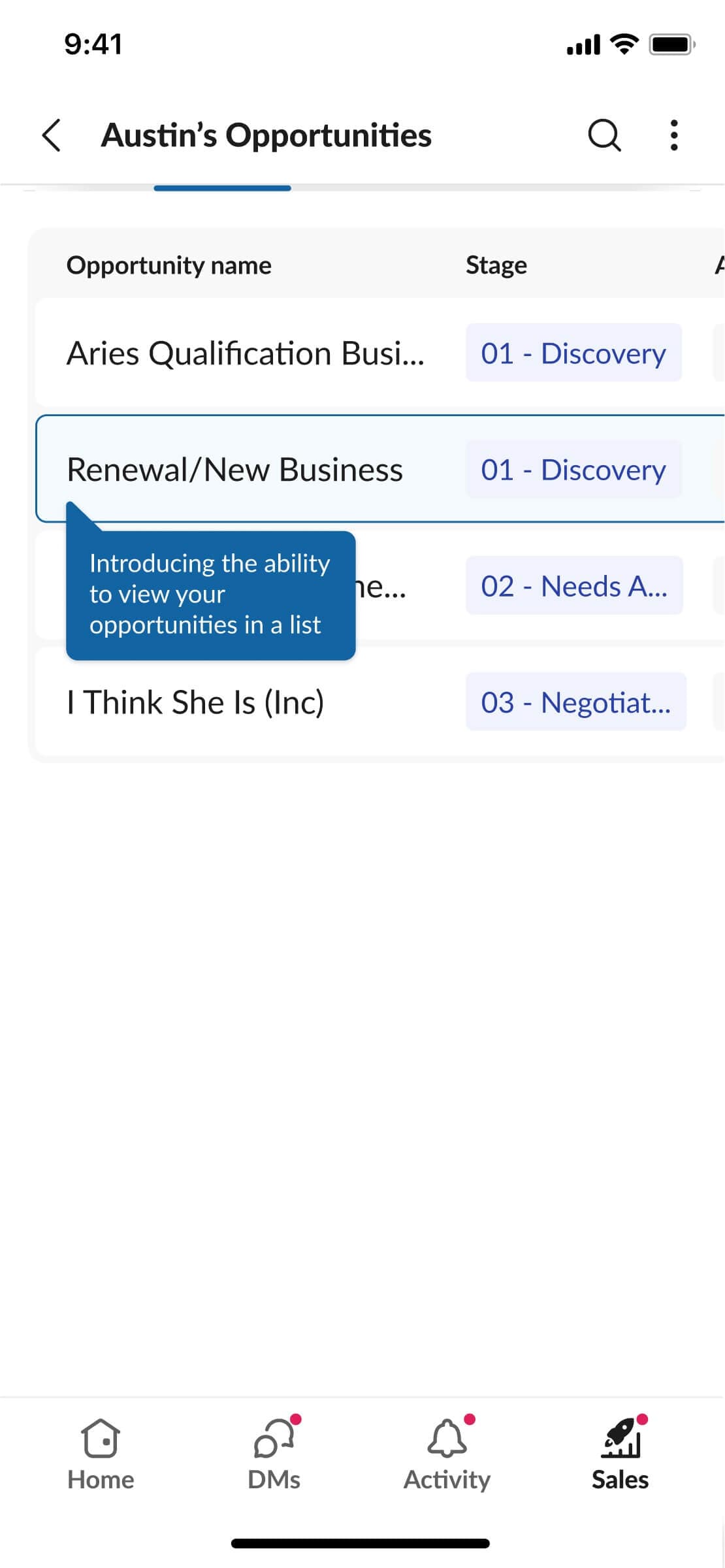 Slack Sales Elevate mobile new user experience